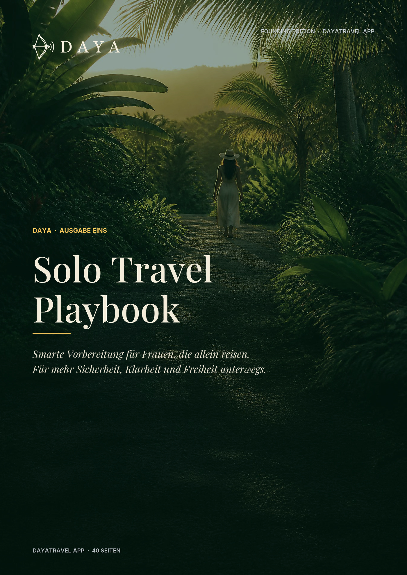 Cover des DAYA Solo Travel Playbook